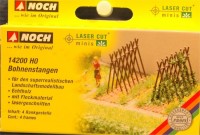 (Neu) Noch 14200 Laser Cut "Bohnenstangen", H0,