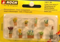 (neu) Noch 14011 Laser Cut minis, Zierpflanzen in Blumentöpfen,