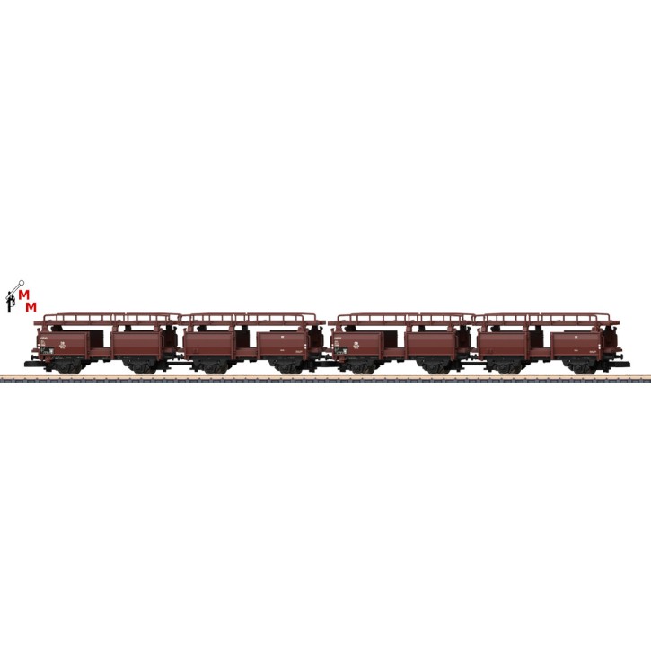 (Neu) Märklin 86235 Spur Z Autotransport-Wagenpaar Off 52 DB Epoche III,