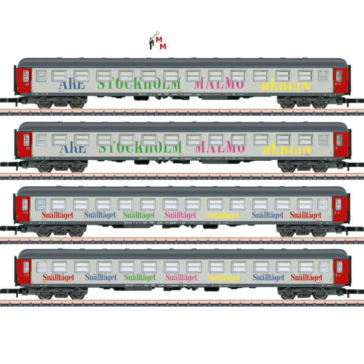 (Neu) Märklin Spur Z 87283 Personenwagen-Set "„Berlin-Malmö-Express",