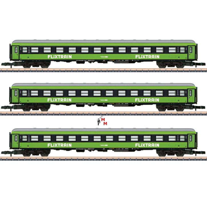 (Neu) Märklin MHI Spur Z 87403 Wagenset -1, "Flixtrain" DB, Ep.VI,