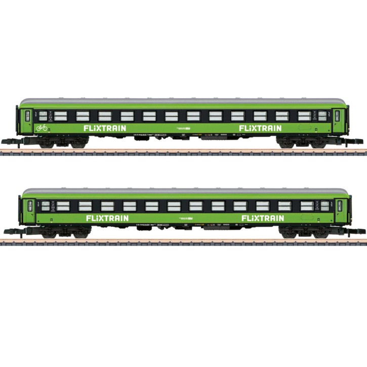 (Neu) Märklin MHI Spur Z 87404 Wagenset -2, "Flixtrain" DB, Ep.VI,