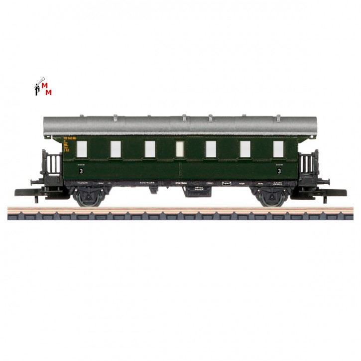 (Neu) Märklin Spur Z 87512 Personenwagen DB, 2.Kl. Ep.IIIa,