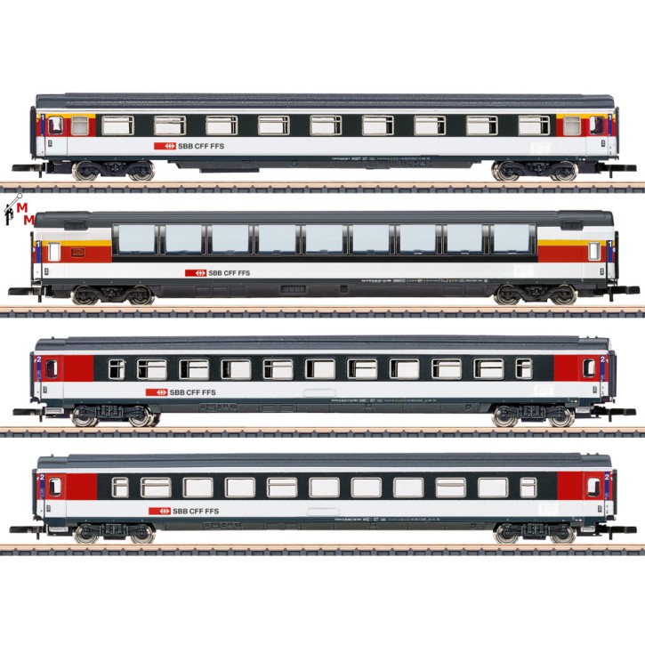 (Neu) Märklin 87663 Spur Z Wagenset "EuroCity", SBB, Ep.VI,