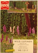 (Neu) Busch HO 1217 Wild-Lupinien, Bausatz für 16 Blumen,