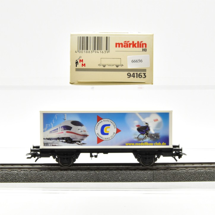 Märklin 94163 Container-Werbewagen "Modellbau-Club", (66656)