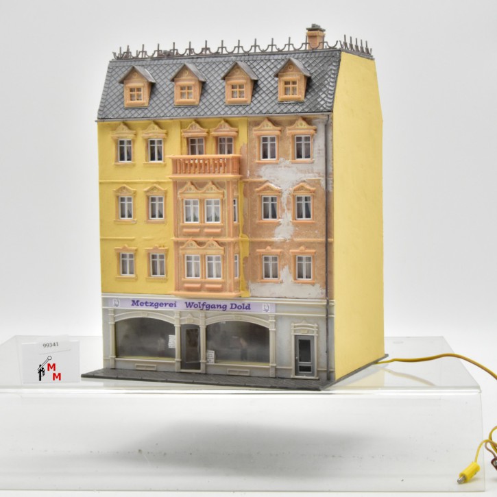 Faller 130451 Stadthaus "Metzgerei Dold", beleuchtet, fertig gebaut, (99341)