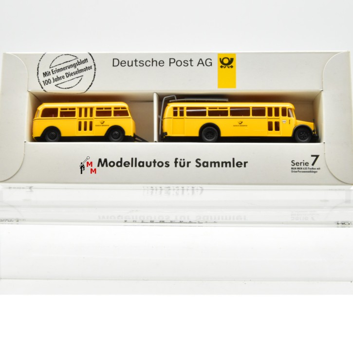 Brekina Serie 7 "MAN Postbus Typ MKN 630 mit Orion-Personenanhänger", (78475)