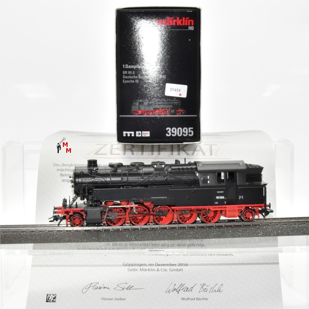 Märklin 39095 Tender-Dampflokomotive BR 95.0, DB, Insider Modell 2016, (25454)