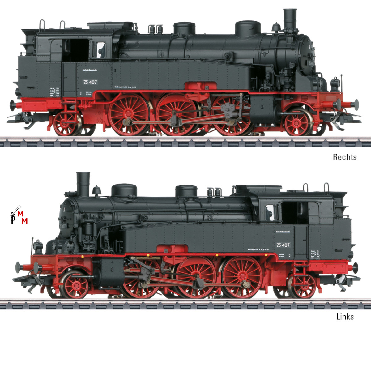 (Neu) Märklin 39754 Dampflokomotive BR 75.4, DB, Ep. III,