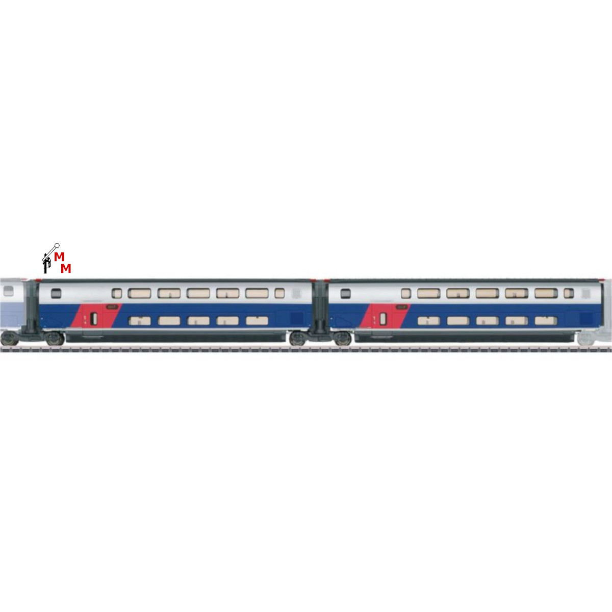 (Neu) Märklin 43423 Ergänzungswagen-Set -1- zum  TGV Duplex,