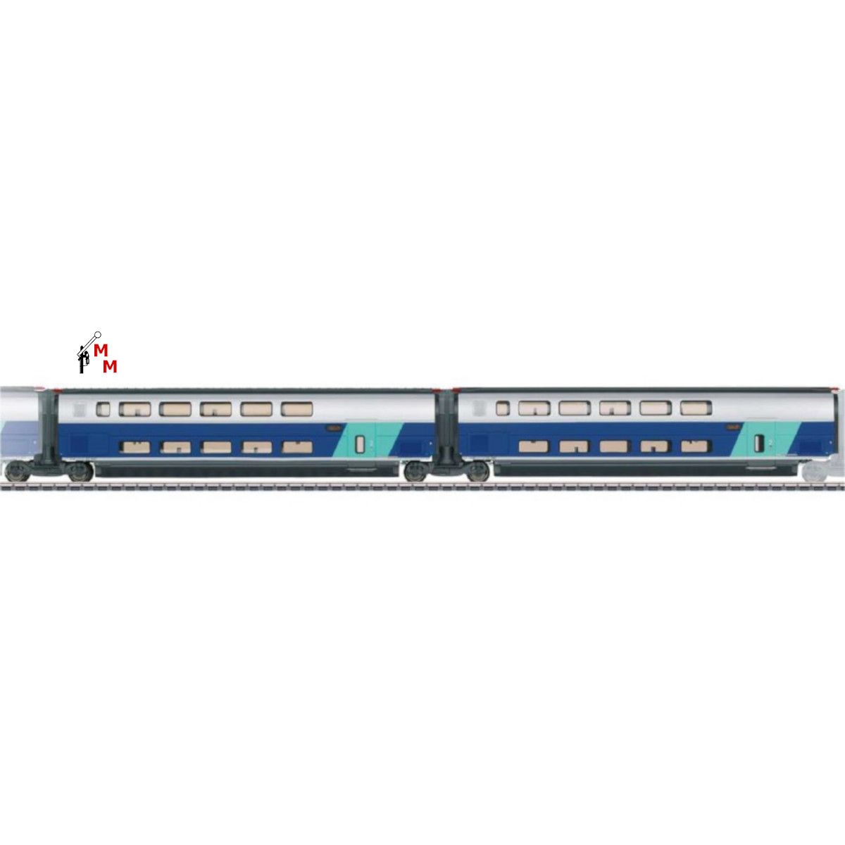 (Neu) Märklin 43433 Ergänzungswagen-Set -2- zum  TGV Duplex,