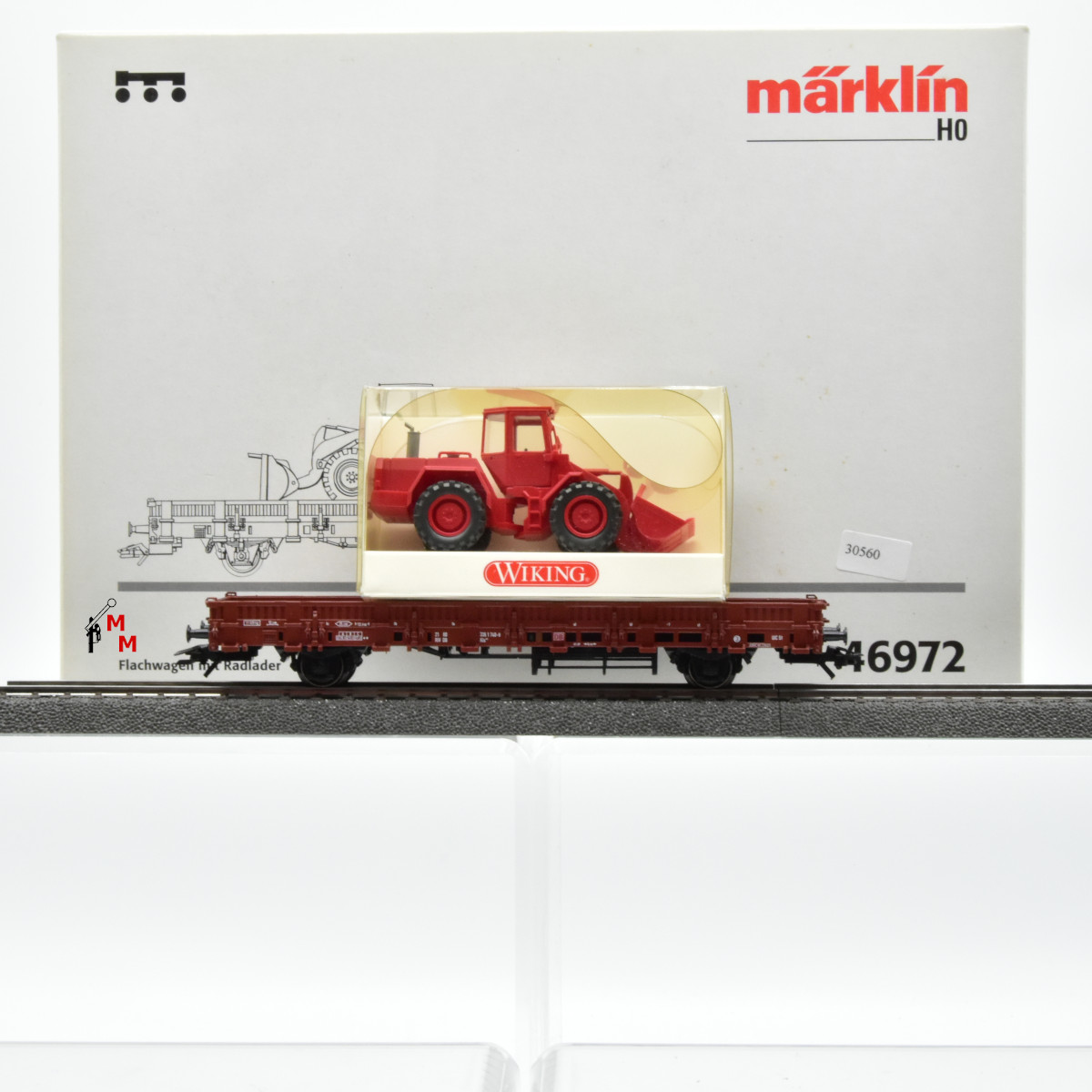 Märklin 46972 Flachwagen mit Radlader, (30560)