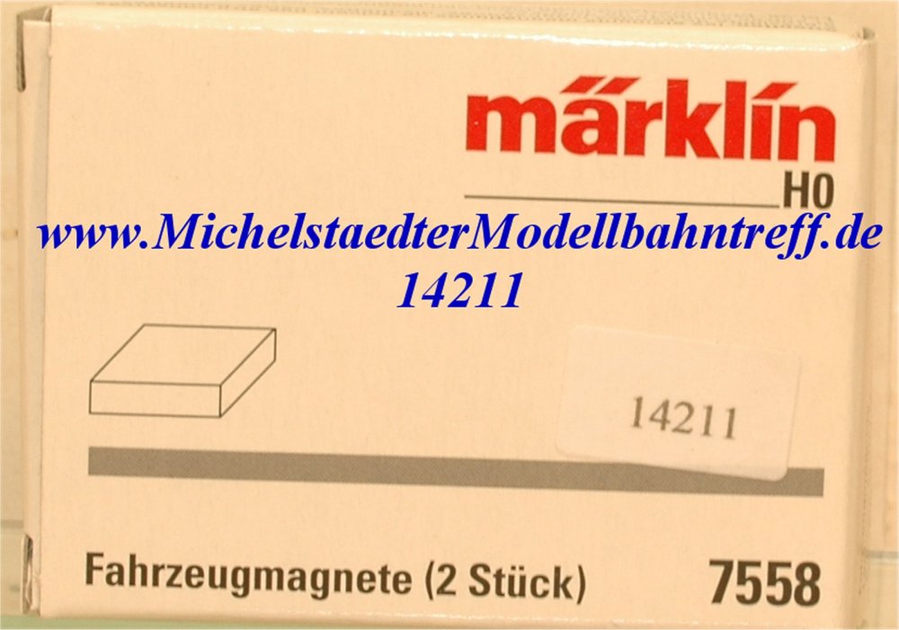 (Neu) Märklin 7558 Fahrzeugmagnete (2 Stück),