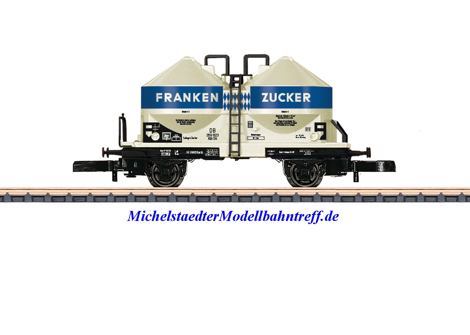 (Neu) Märklin 86667 Spur Z Staubsilowagen "Frankenzucker", DB, Ep.III,