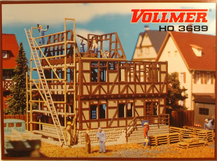 (Neu) Vollmer 3689 H0 Facherkhaus im Bau,