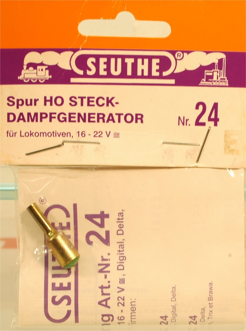 (Neu) Seuthe Nr. 24E H0 Steck-Dampfgenerator,