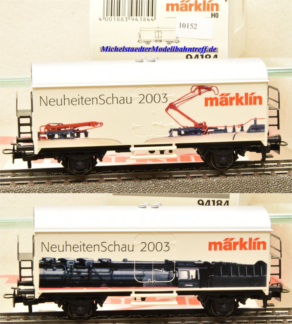 Märklin 94184 2-Achser Kühlwagen Neuheitenschau 2003 Spur H0 OVP 